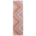 Maimana Veg Dye Kilim Runner with all over design of rosettes arranged in chevron formations.