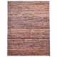 Line-Gabbeh Carpet with theme of narrow multicolour stripes.
