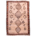 Old Gabbeh Nomad Rug with 4 abrashed grey medallions on a natural beige field surrounded with a colourful narrow border.