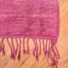 Purple Moroccan Berber Beni Mrirt Carpet with ancient tribal symbols. Handmade, wool pile hand-knotted onto wool.