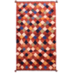 Gabbeh Modern Rug with multi-colour harlequin design.