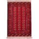 Turkoman Bokhara Carpet, red with all over design of 42 Bokhara guls.
