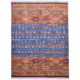 Afghan Fine Khorjin Rug, blue with multi-colour end panels.