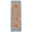 Multi-colour with bright turquoise border Afghan Kilim Short Runner with geometric 4 medallion design.