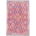 Handwoven Afghan Pink & Blue Kilim Rug with all over geometric design.