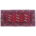 Hand-knotted wool pile Afghan Belouch mat, red with all over geometric design of Bokhara-like guls.