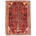Hand-knotted wool pile Persin tribal Tree of life Qashqai rug with red background, cream corners and border.