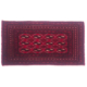Very fine red Belouch mat, hand-knotted, rich red field with geometric Bokhara/ Yamoud design of 12 guls.
