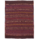 Handwoven Afghan Qala-i-nau Kilim rug with patterned stripe design.