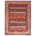Afghan Samarkand rug with multicolour geometric design which includes animal motifs.