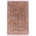 Greeny-grey colour handmade Afghan Samarkand rug with ladder style design containing panels of plant and animal tribal motifs.