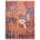Patchwork design rug with all over design
