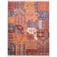 Patchwork design rug with all over design