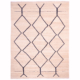 Modern monochrome Kelim beige with black lattice design.