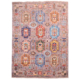 Waziri rug with 12 gul design on a grey ground.