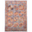 Hand-knotted wool pile Afghan Blue Ersari rug with 12 gul design.