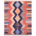 Contemporary Afghan Kelim with colourful design showing a linked 5 diamond medallion centrepiece.