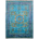 Fine quality Mamluk carpet in colours of turquoise, blue as we all as detail shades of brown, grey and yellow.