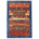 Multicolour Blue border Loribaft rug with colourful modern design.
