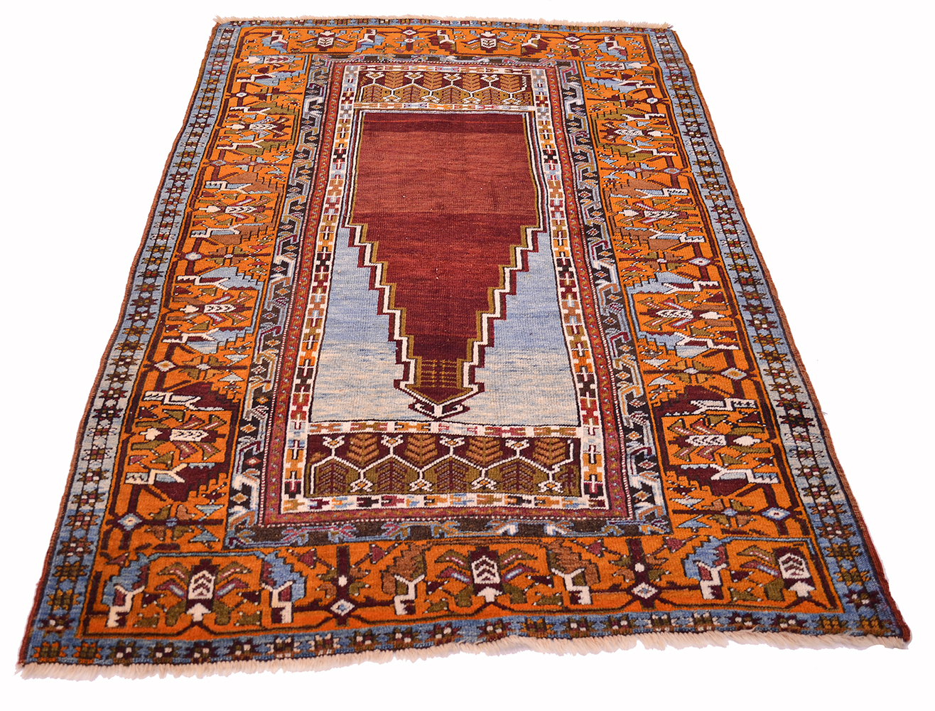 Turkish Rug Merchant Semi Antique Turkish Prayer rug 1.73x1.16m | The Oriental Rug Merchant