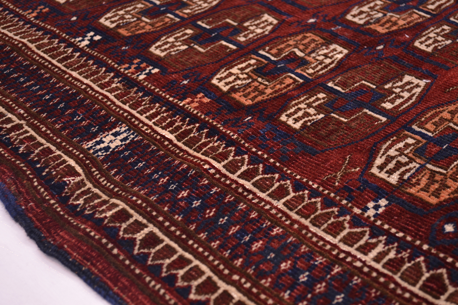 Turkoman Rug Antique Turkoman square rug 1.04x0.93m | The Oriental Rug Merchant