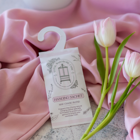 Hanging Wardrobe Sachets May Chang Blend natural moth repellent for wardrobes and woollens