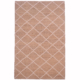 Handwoven beige jute kilim floor rug with a diamond pattern
